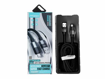 Cable Trenzado de Carga 1 m CA-8971 USB -V8